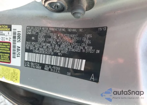 2014 Toyota Sienna Le V6 8 Passenger from USA, damaged, VIN 5TDKK3DC8ES433739